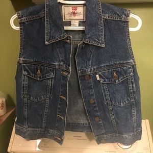 Women’s vintage Levi jean vest